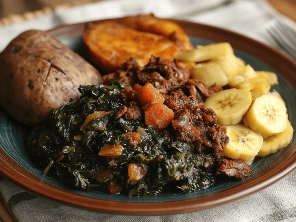 A nutritious spread of Jamaican breakfast favorites.